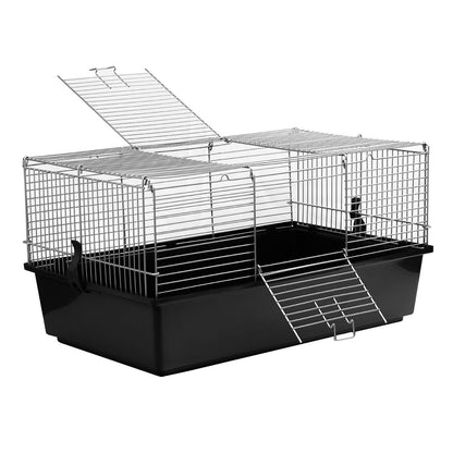 SINGLE LEVEL INDOOR RABBIT CAGE SMALL ANIMAL PET HOME RAT GUINEA PIG HUTCH HOUSE