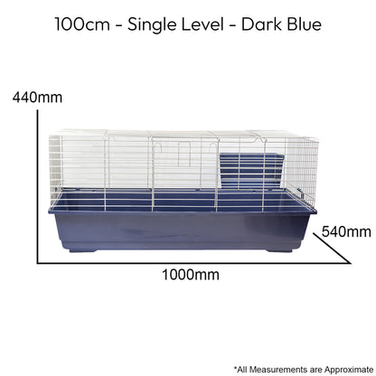 SINGLE LEVEL INDOOR RABBIT CAGE SMALL ANIMAL PET HOME RAT GUINEA PIG HUTCH HOUSE