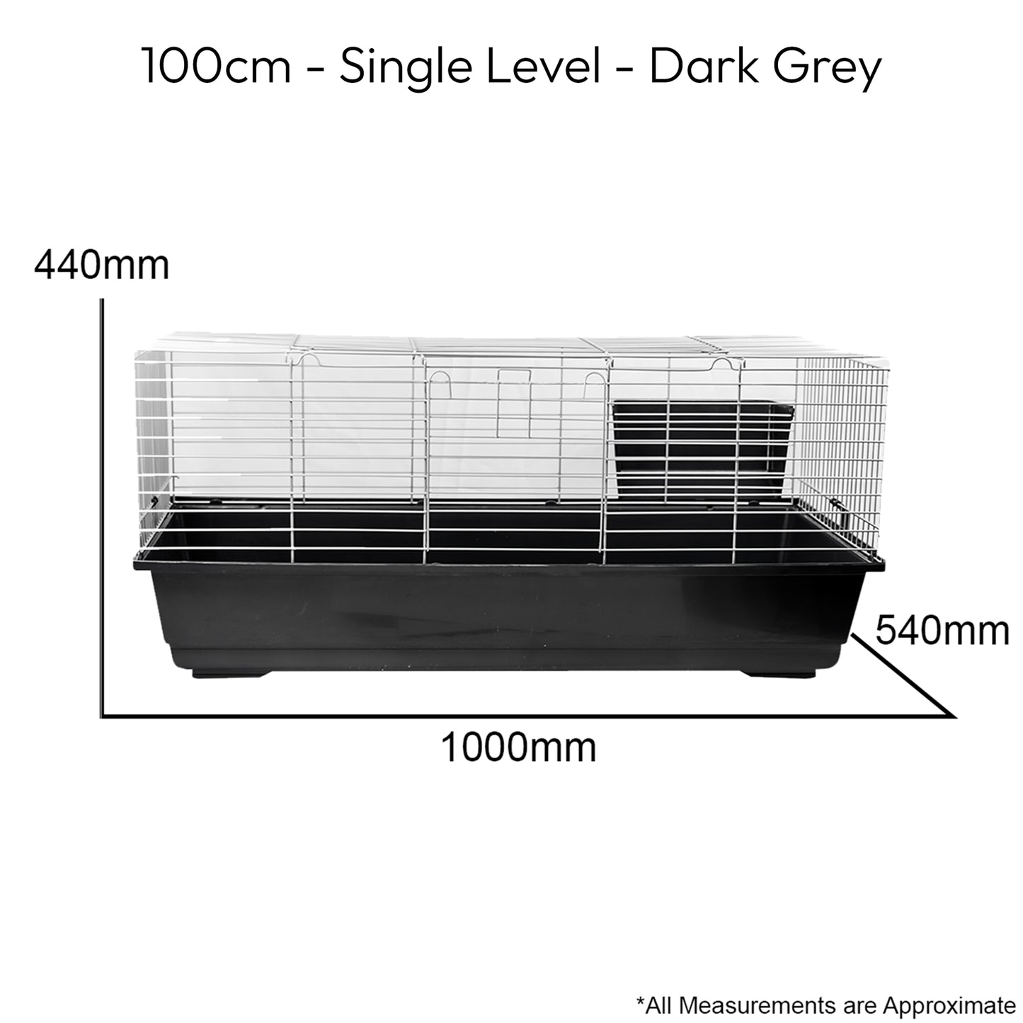 SINGLE LEVEL INDOOR RABBIT CAGE SMALL ANIMAL PET HOME RAT GUINEA PIG HUTCH HOUSE