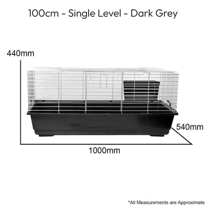 SINGLE LEVEL INDOOR RABBIT CAGE SMALL ANIMAL PET HOME RAT GUINEA PIG HUTCH HOUSE
