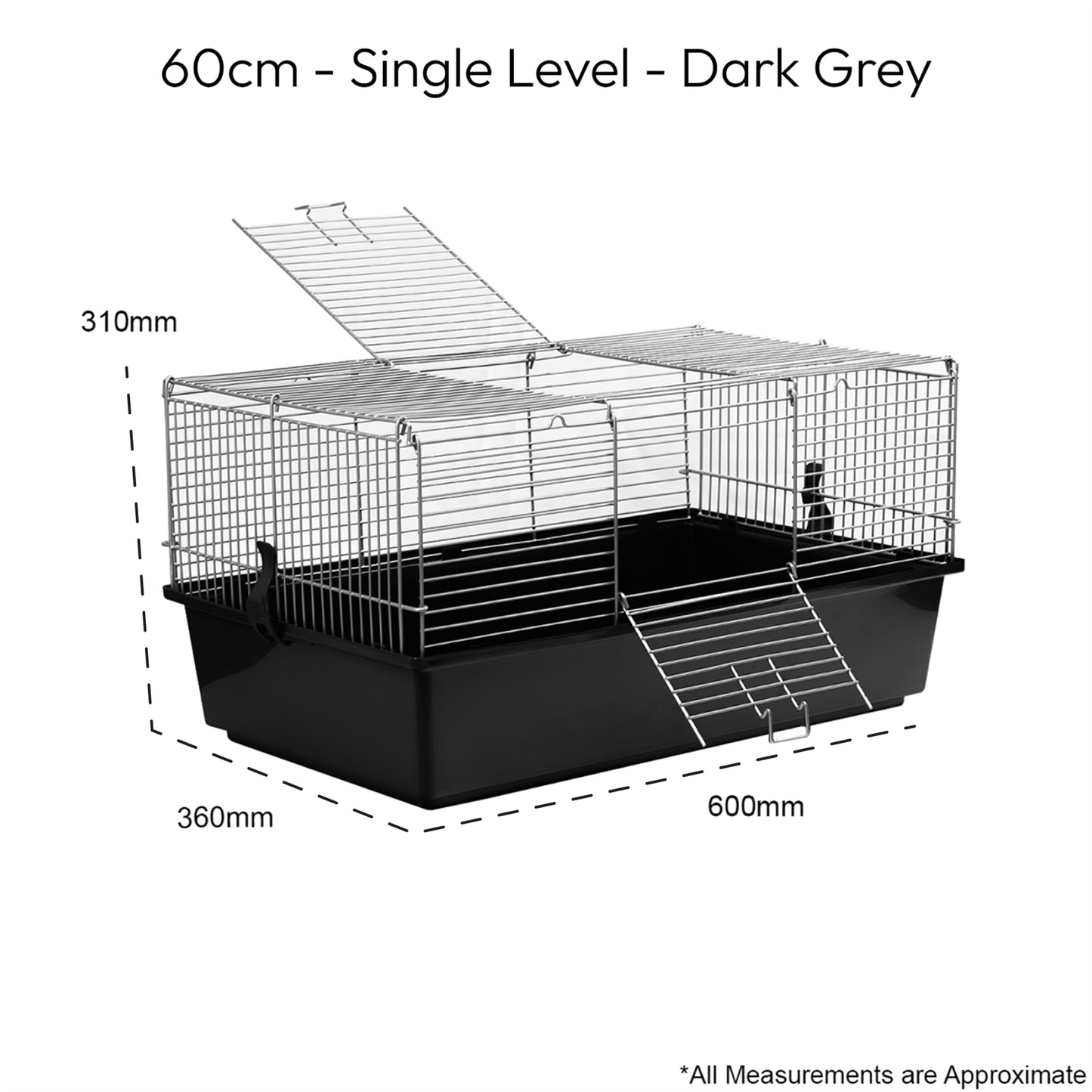 SINGLE LEVEL INDOOR RABBIT CAGE SMALL ANIMAL PET HOME RAT GUINEA PIG HUTCH HOUSE