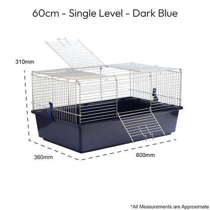 SINGLE LEVEL INDOOR RABBIT CAGE SMALL ANIMAL PET HOME RAT GUINEA PIG HUTCH HOUSE