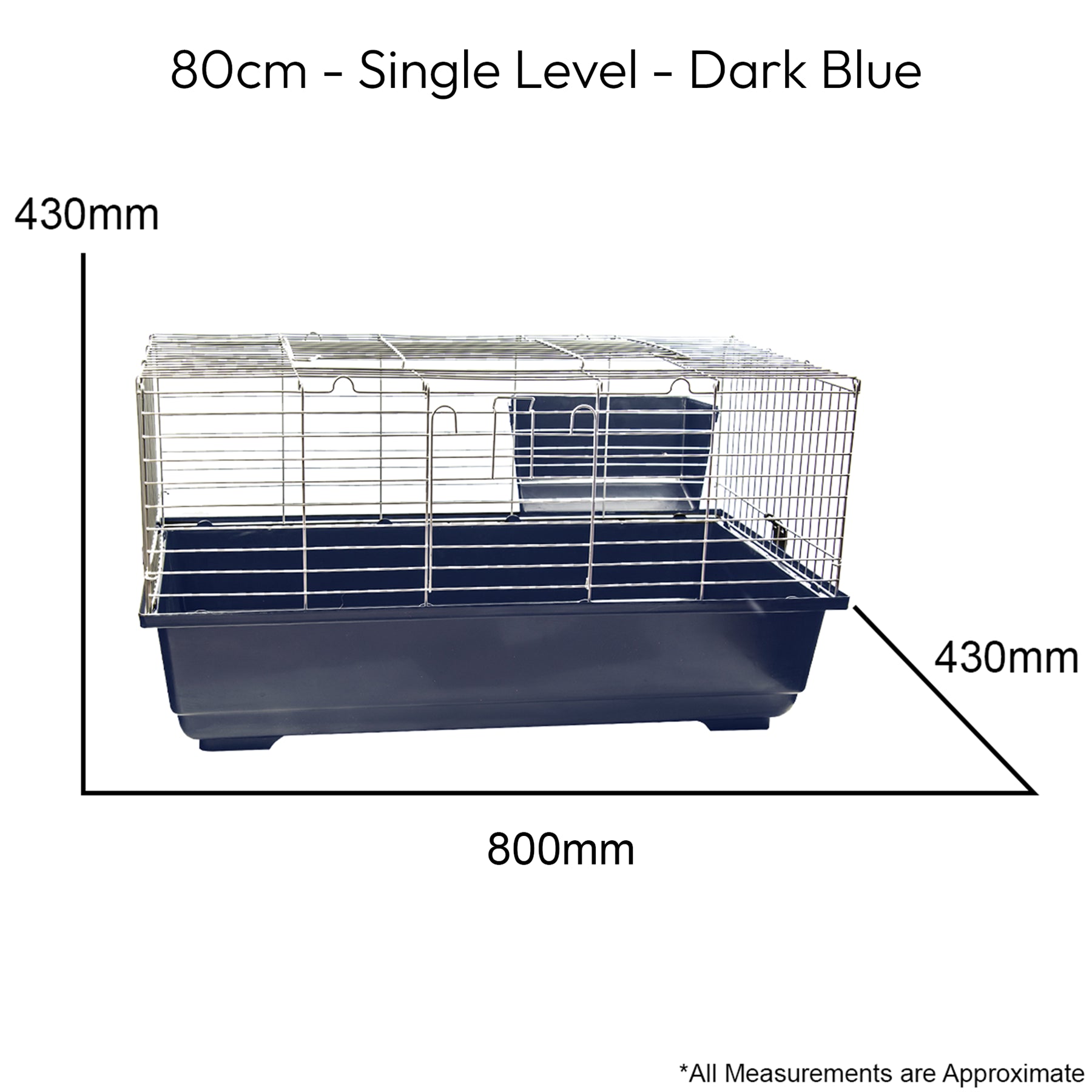 SINGLE LEVEL INDOOR RABBIT CAGE SMALL ANIMAL PET HOME RAT GUINEA PIG HUTCH HOUSE